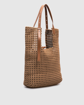 Gianni Chiarini Коричневая плетеная сумка-тоут AVA BS11568WVNG