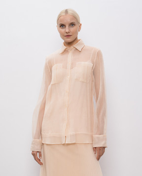 Ermanno Scervino Бежевая блузка с шелком D472K312CSXCK