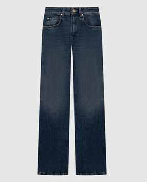 Brunello Cucinelli Сині джинси з ефектом потертості MA095P5565