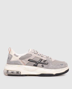 Premiata Серые комбинированные кроссовки DRAKE DRAKE
