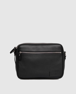 Maison Margiela MM6 Черная кожаная сумка с логотипом SB6ZH0025P8326