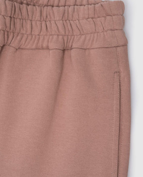 Brunello Cucinelli Детские бежевые джогеры BN05NE625B