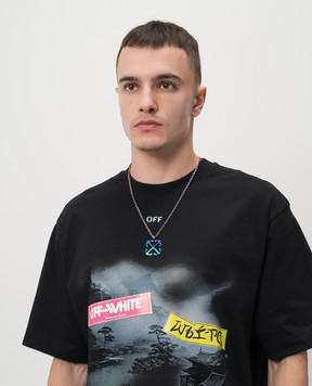 Off-White Цепочка с подвеской Arrow OMOB157F24MET001