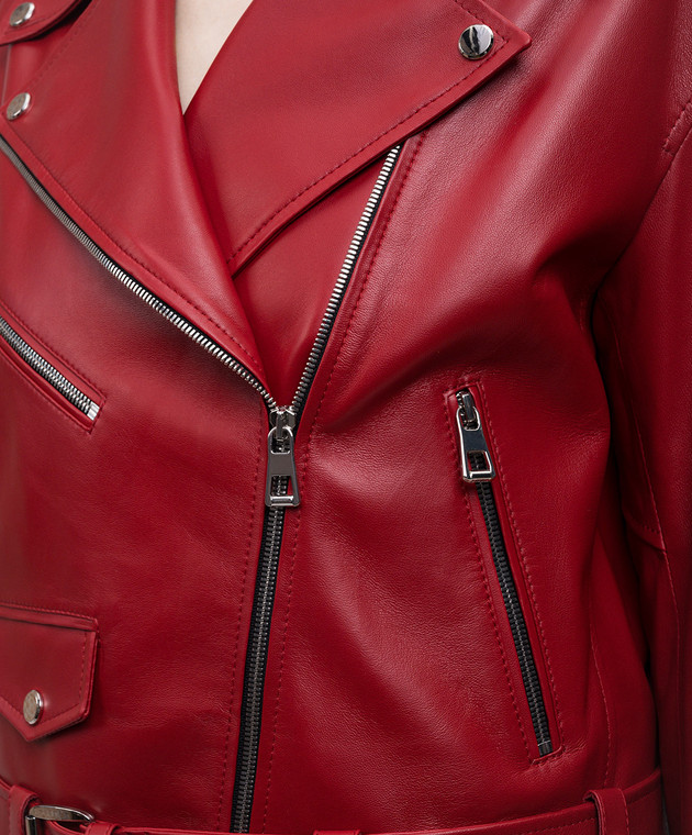 Babe Pay Pls Красная кожаная косуха 2106УКР1SKIN изображение 5