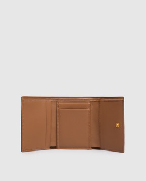 Dolce&Gabbana Коричневый кожаный портмоне с логотипом BI0770A9S25