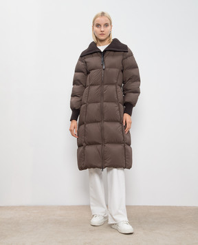 Moncler Коричневий пуховик Brerelle J20931C0003459815