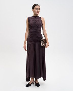 Magda Butrym Фіолетова сукня з драпіруванням DRESS08217725