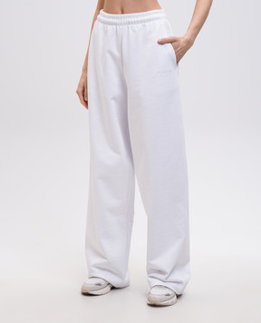 Vetements Белые спортивные брюки с вышивкой логотипа UA66SP630W
