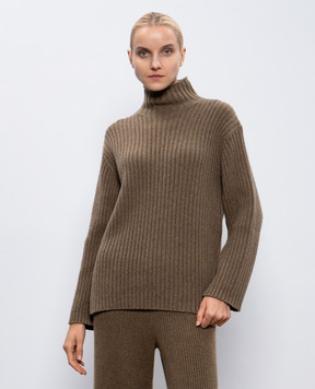 Loro Piana Коричневый свитер из кашемира FAO2823