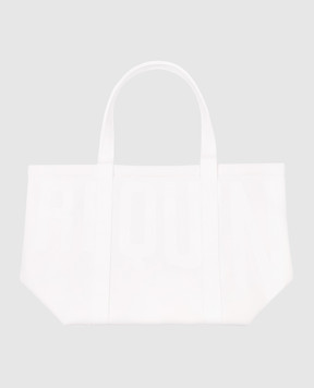 Vilebrequin Белая пляжная сумка Bagsib с принтом логотипа. BSBA0637w