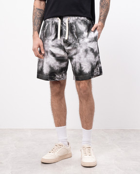 Palm Angels Серые шорты в принт PMCB058S25FAB002
