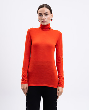 Jil Sander Помаранчевий гольф з вовною з логотипом J40GC0020J70021