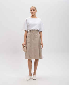 Max Mara Бежевая юбка CENNARE CENNARE