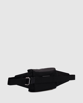 Maison Margiela MM6 Черная поясная сумка с патчем логотипа SB5WB0001P6416
