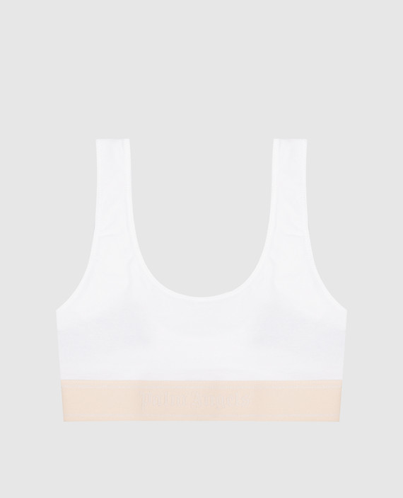 White top with logo pattern