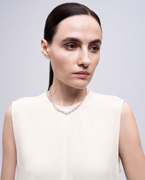 Swarovski Сріблясте кольє Mesmera з кристалами 5665242