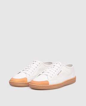 Saint Laurent Белые кроссовки GYM с логотипом 83992100N00