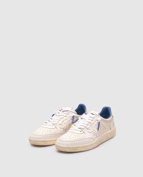 Premiata Бежевые кожаные кроссовки BSKT CLAYD BSKTCLAD