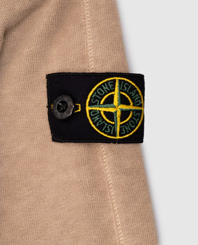 Stone Island Дитячий бежевий світшот з патчем логотипа K1S166100001S006068