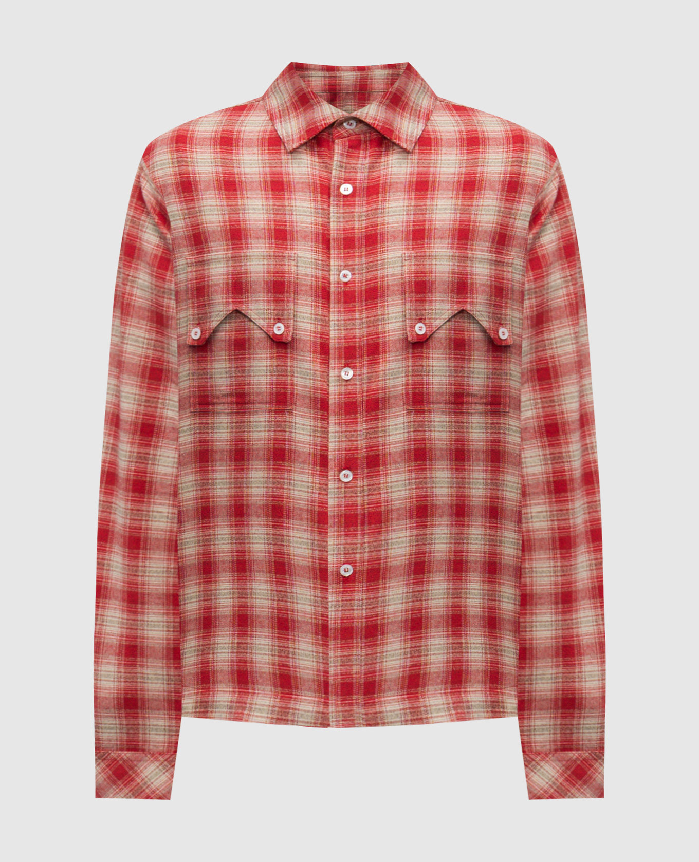 

Красная рубашка в клетку, Красный, Рубашки