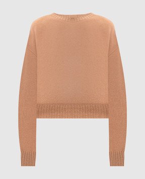 Twinset Коричневий джемпер з вовни і кашеміру 252TP3580