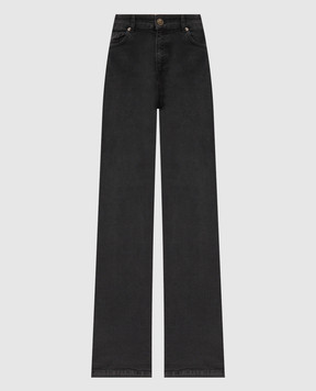 Twinset Чорні джинси кльош з патчем логотипа 242TP2590