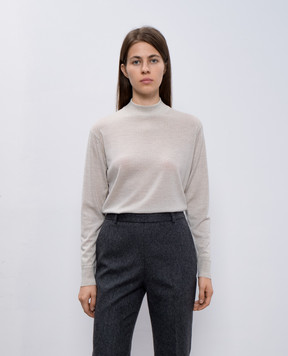 John Smedley Бежевый джемпер Amity из шерсти AMITY