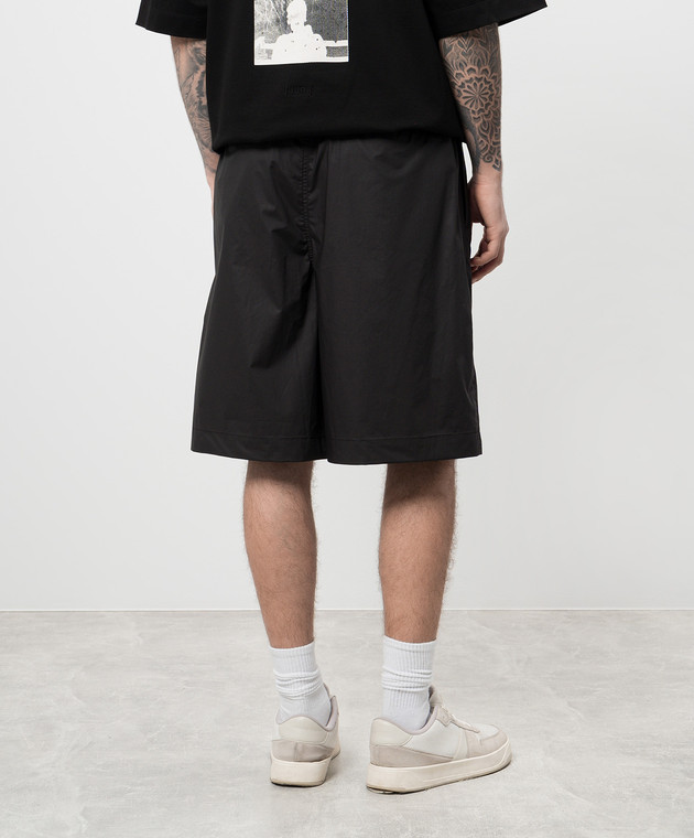 Juun.j Черные шорты с вышивкой логотипа JC5525P325 изображение 4