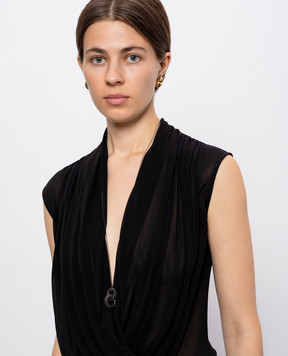 Max Mara Чорний ланцюжок з підвіскою MMBOLDNECK MMBOLDNECK