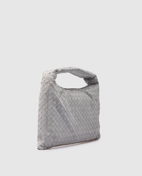 Bottega Veneta Сіра шкіряна сумка-хобо Hop 796262V1QE3