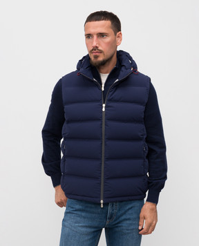 Brunello Cucinelli Синий пуховый жилет MM4911995