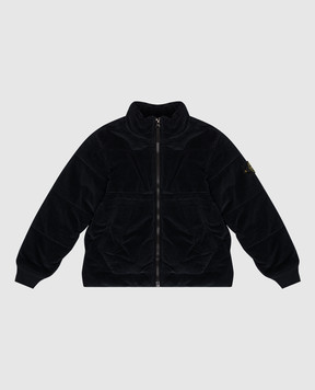 Stone Island Дитяча синя вельветова куртка з патчем логотипа K2S164100012S01991012