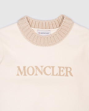 Moncler ENFANT Детский спортивный костюм с вышивкой логотипа. J29548M00002899PS1214