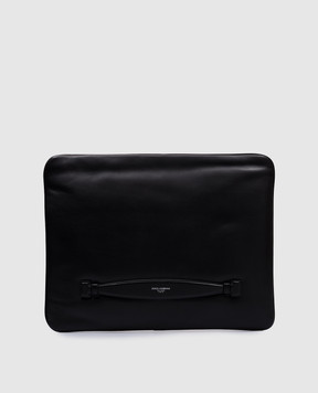 Dolce&Gabbana Черная кожаная папка для документов с логотипом BM3049AF984