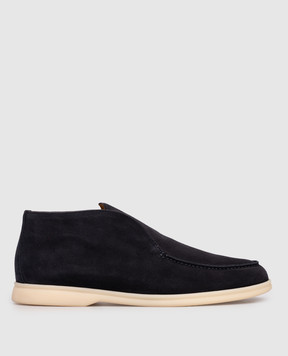 Loro Piana Синие замшевые дезерты Open Walk FAB4368sh