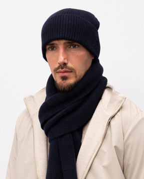 Cashmere&Whiskey Синяя шапка из кашемира AU1891305341MI