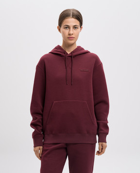 Mackage Бордовые худи с фактурным логотипом KRYSTIANw