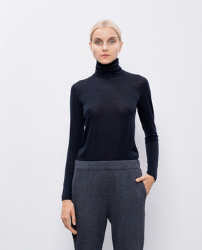 Max Mara Синий гольф SALUTO из шерсти SALUTO