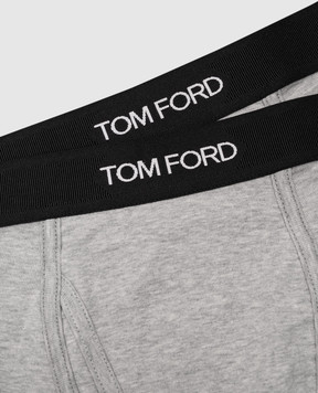 Tom Ford Набор серых трусов-боксеров с логотипом. T4XC31040