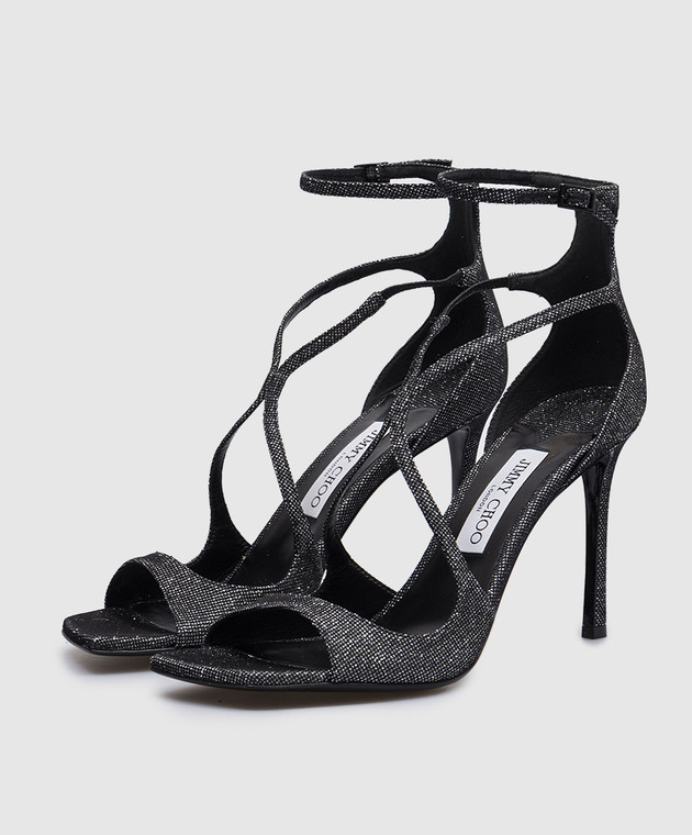 Jimmy Choo - Черные босоножки Azia 95 AZIA95JHZ купить в Symbol