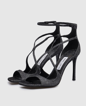 Jimmy Choo Черные босоножки Azia 95 AZIA95JHZ
