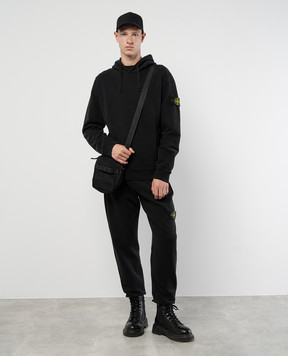 Stone Island Чорні джогери з нашивкою логотипа 811560920