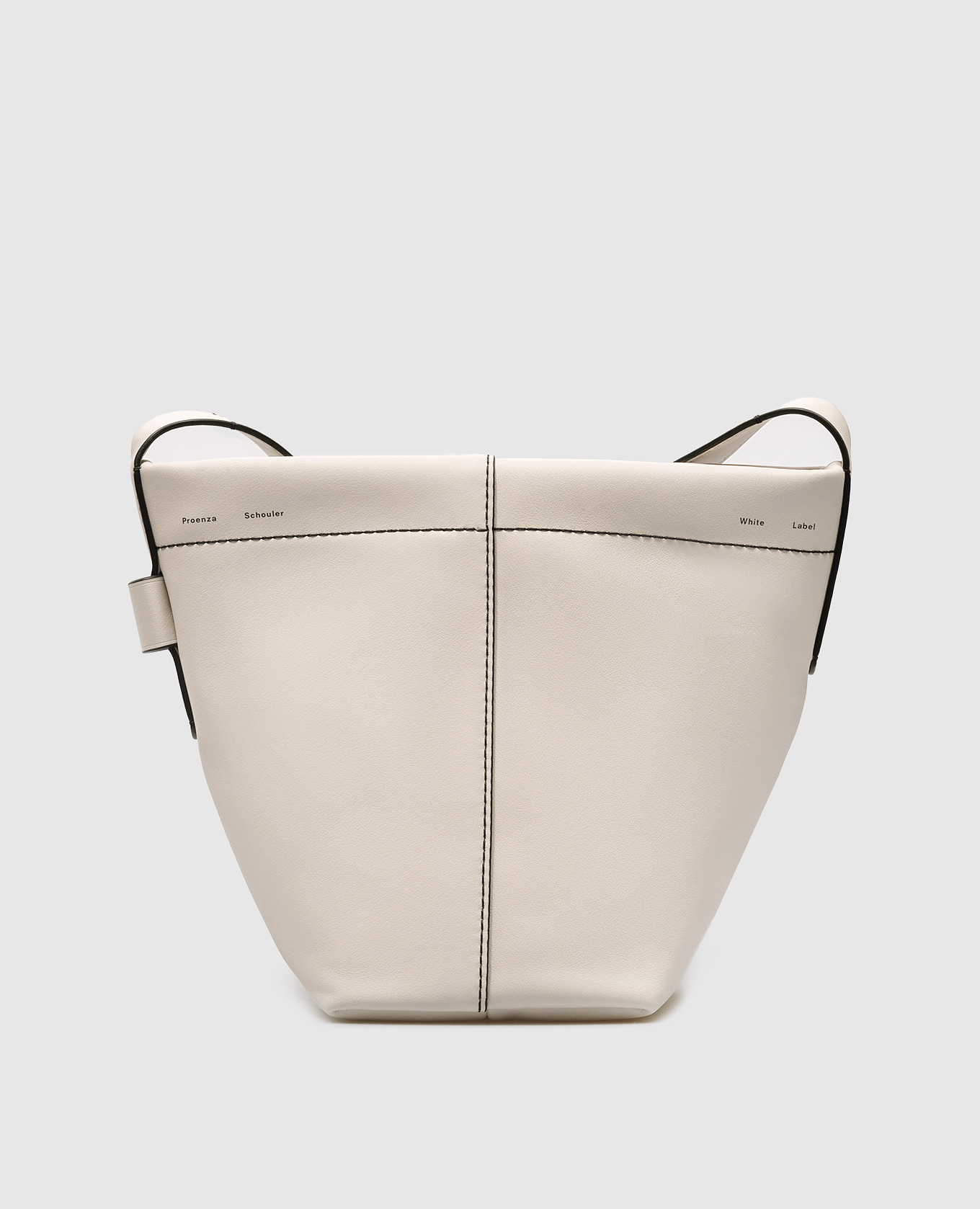 Barrow bucket-bag beige leather bag