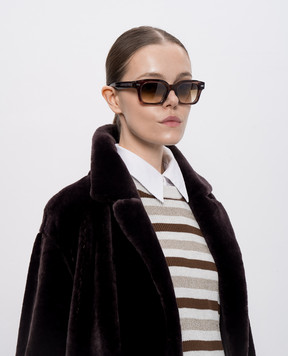 Brunello Cucinelli Бордові сонцезахисні окуляри Jared MOCSTEMS15
