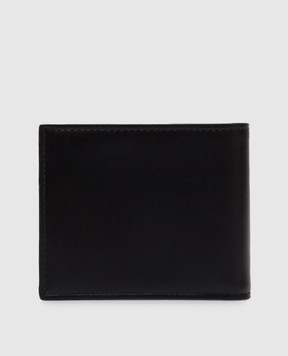 Dolce&Gabbana Чорне шкіряне портмоне з принтом логотипа BP3102AN244
