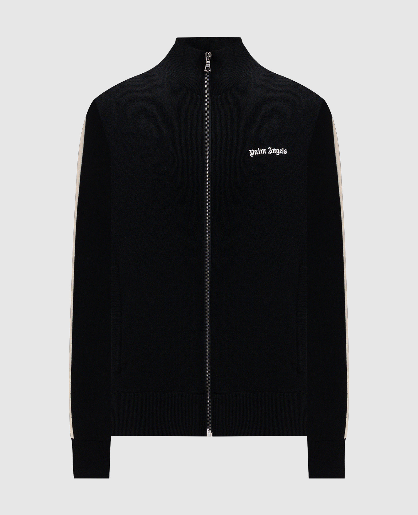 

Черная куртка с шерстью и кашемиром с логотипом, Черный, Спортивные куртки