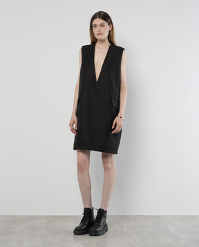 Maison Margiela MM6 Чорна сукня прямого крою S52DD0042M35151