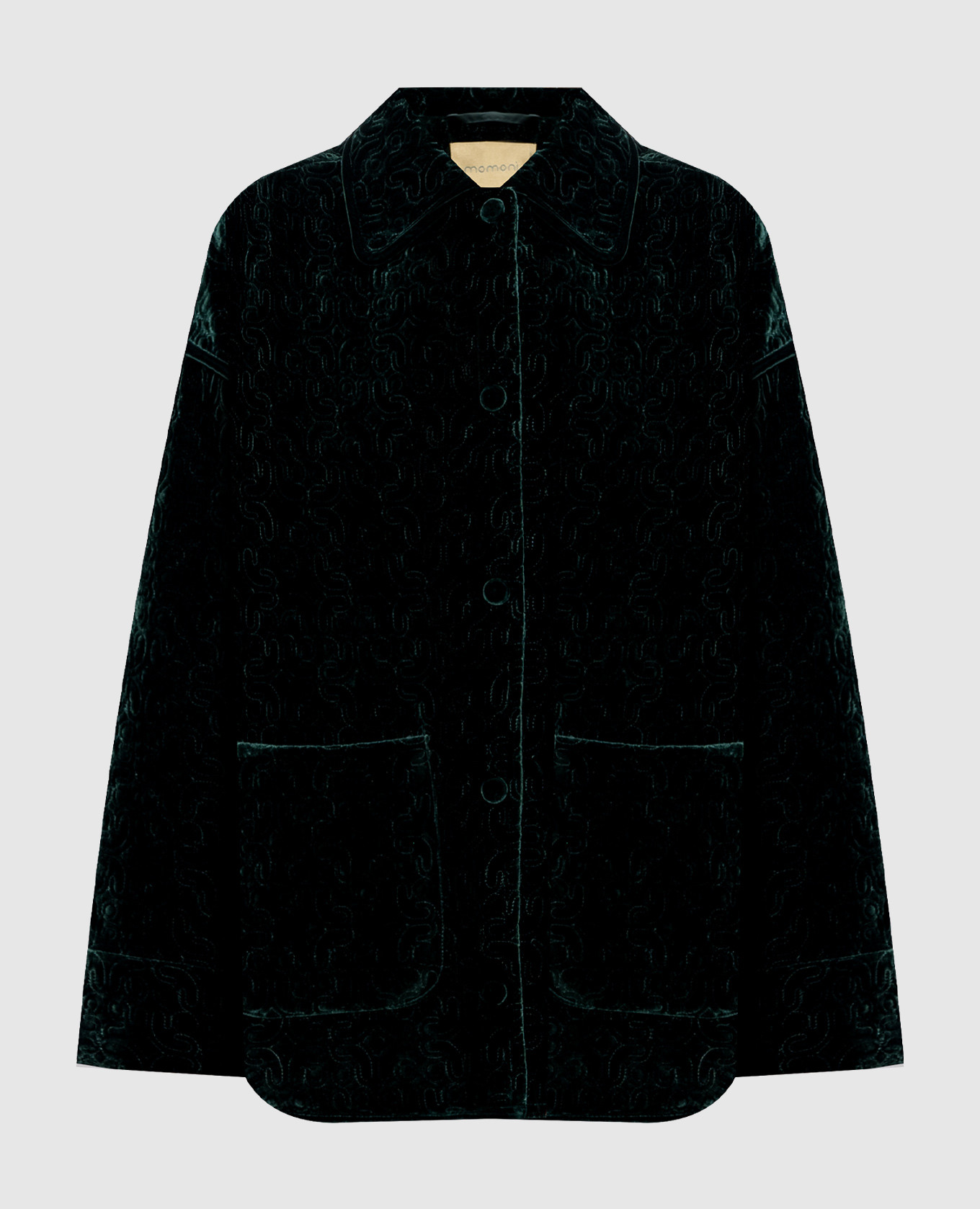 

Зеленая велюровая куртка с шелком, Зеленый, Куртки