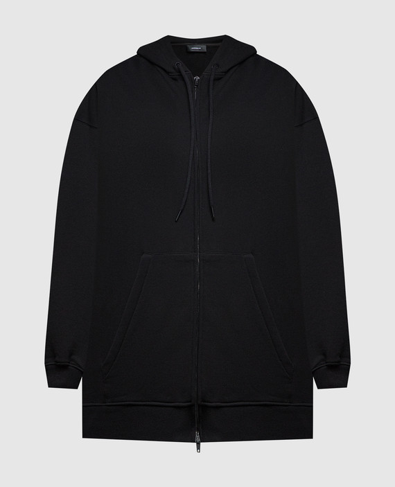 Black sports jacket with a hood