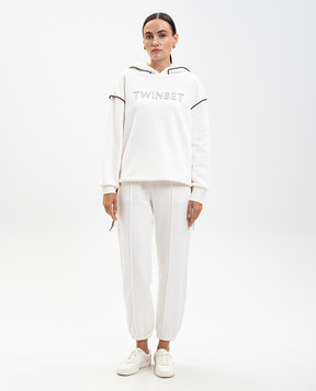 Twinset Білий спортивний костюм з логотипом 252LI2JAA